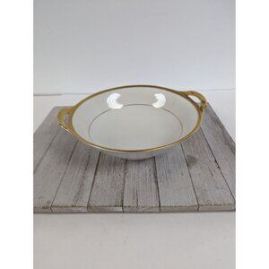 Vintage Theodore Haviland China Serving Bowl Corinth Handles